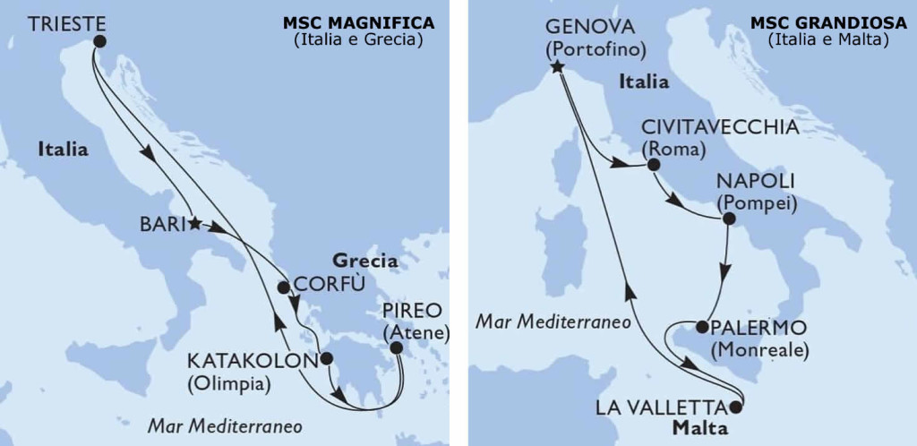 msc magnifica e grandiosa 2020