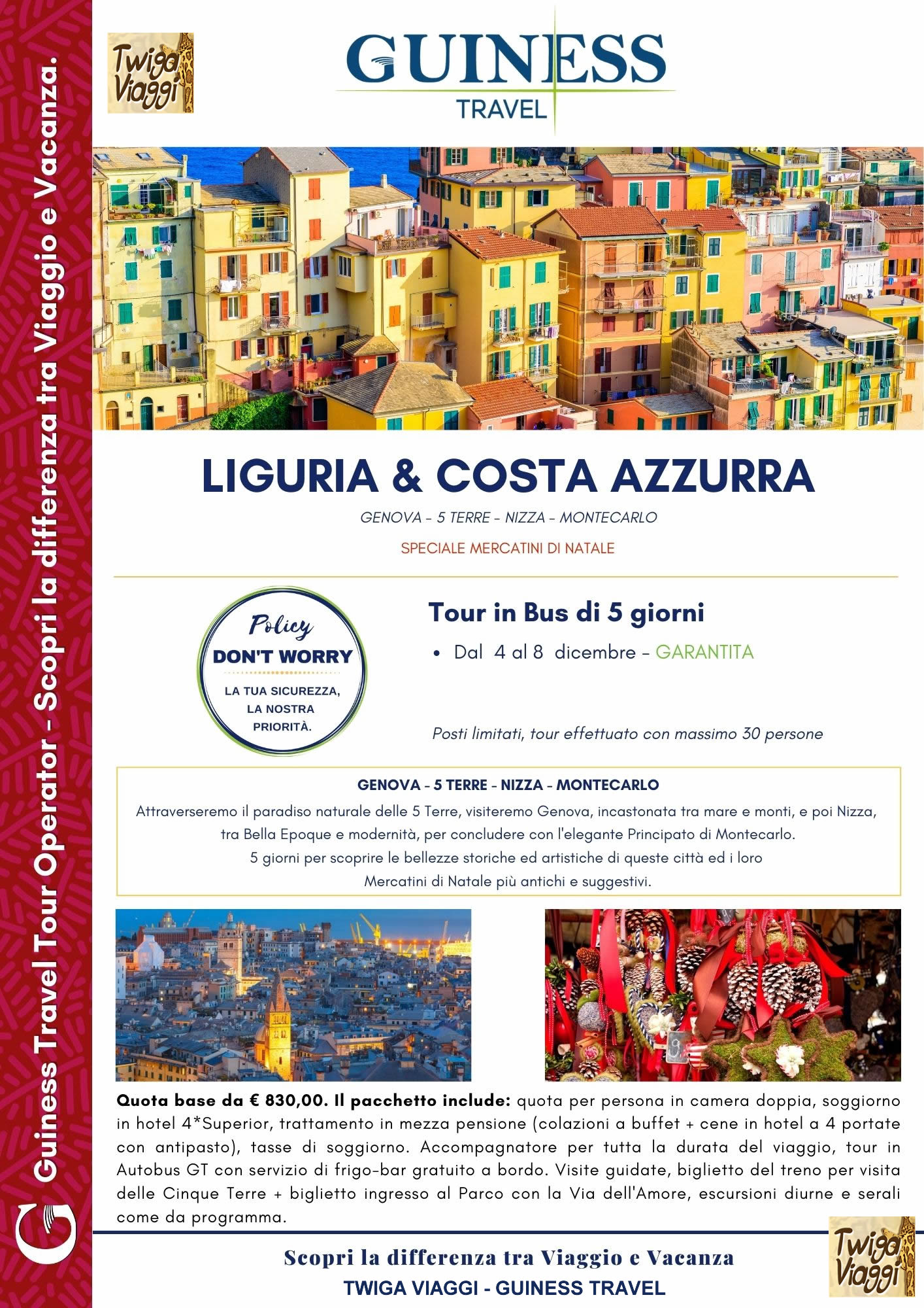 Liguria e Costa Azzurra - 4/8 Dicembre