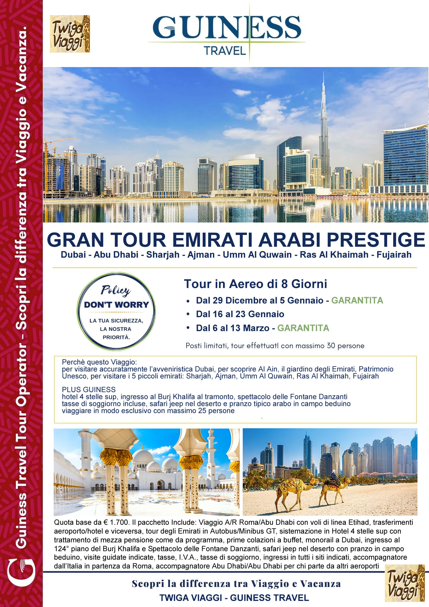 GRAN TOUR EMIRATI ARABI